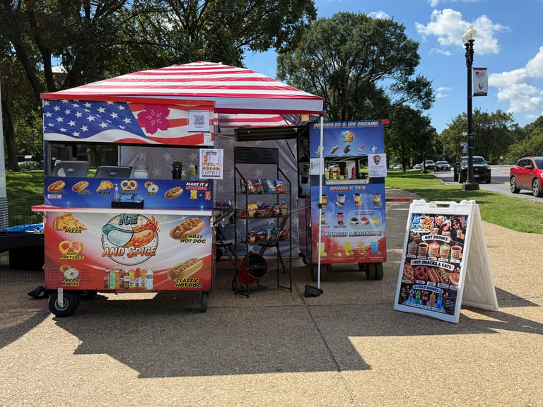 Our Setup In Washington Monument